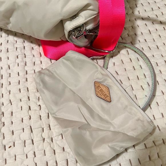 MZ Wallace - Bright white with Iridescent Bowery Quatro Tote Bag - Picture 6 of 8